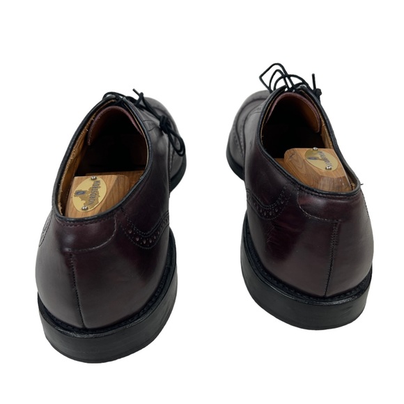 Allen Edmonds mens 12 C Oxblood Wingtip Oxford Chester Dress Shoes EUC - Picture 4 of 10